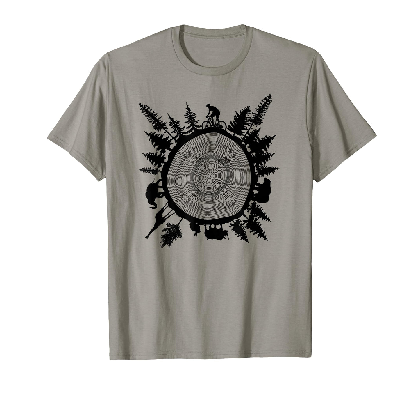 Into The Woods - Tree Ring T Shirt Design T-Shirt