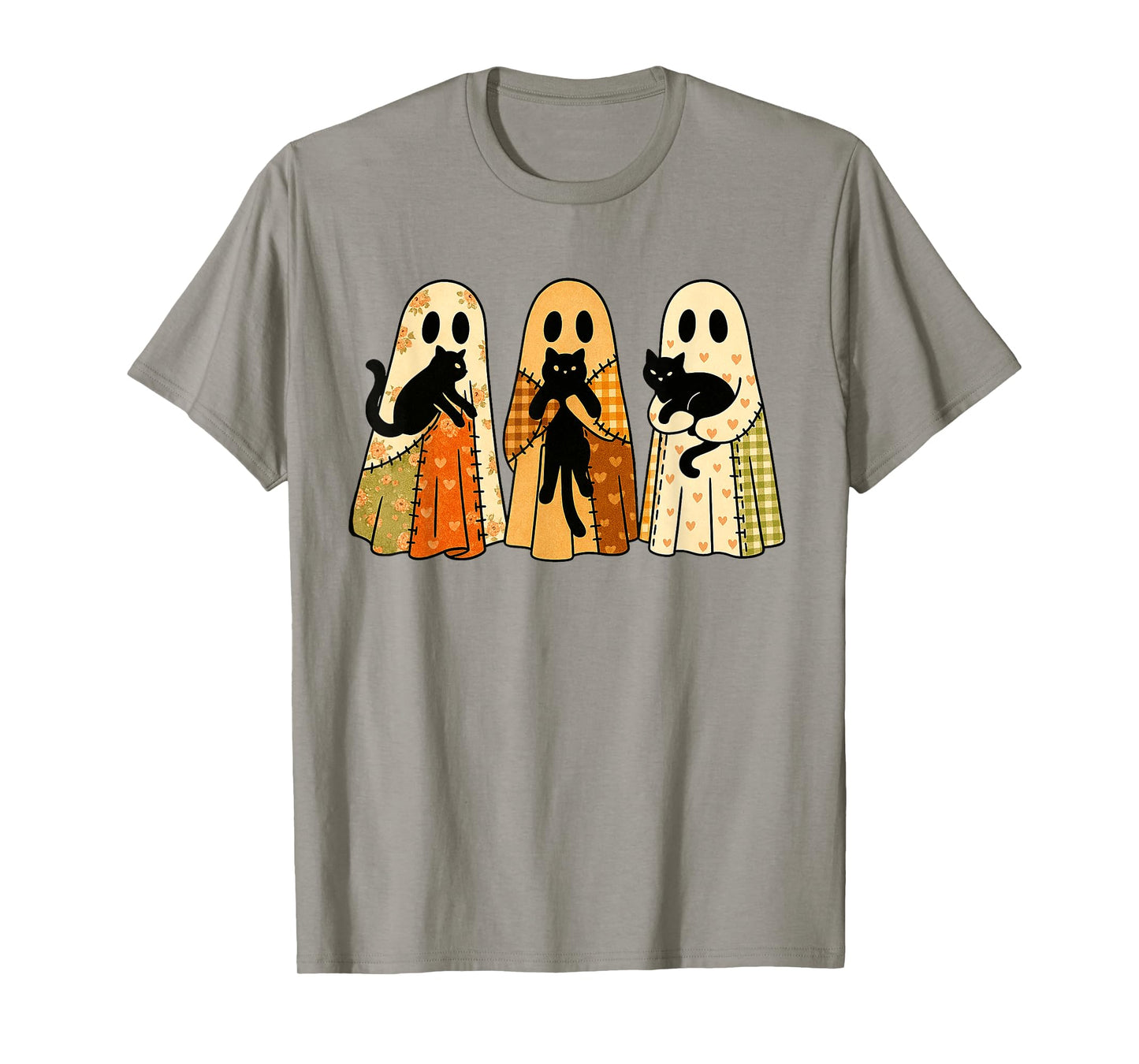 Ghost Kitty Cats Halloween - Cute Spooky Black Cats Costume T-Shirt