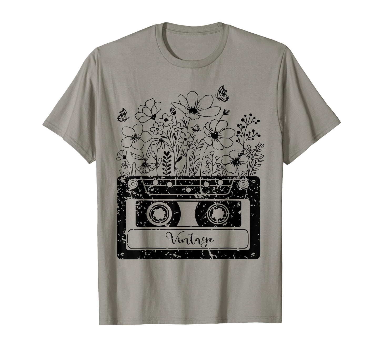 Vintage Cassette Wildflower, Tapes Mixtapes 80s 90s Music T-Shirt