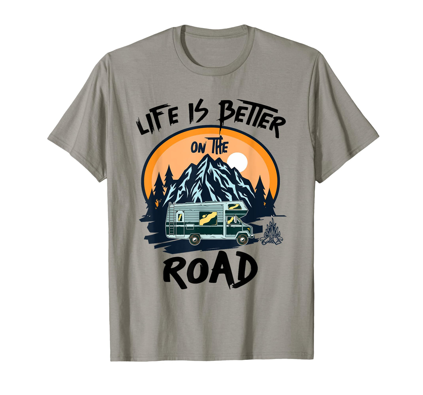 Life is Better on the Road Men, Women, Boys and Girls Travel T-Shirt