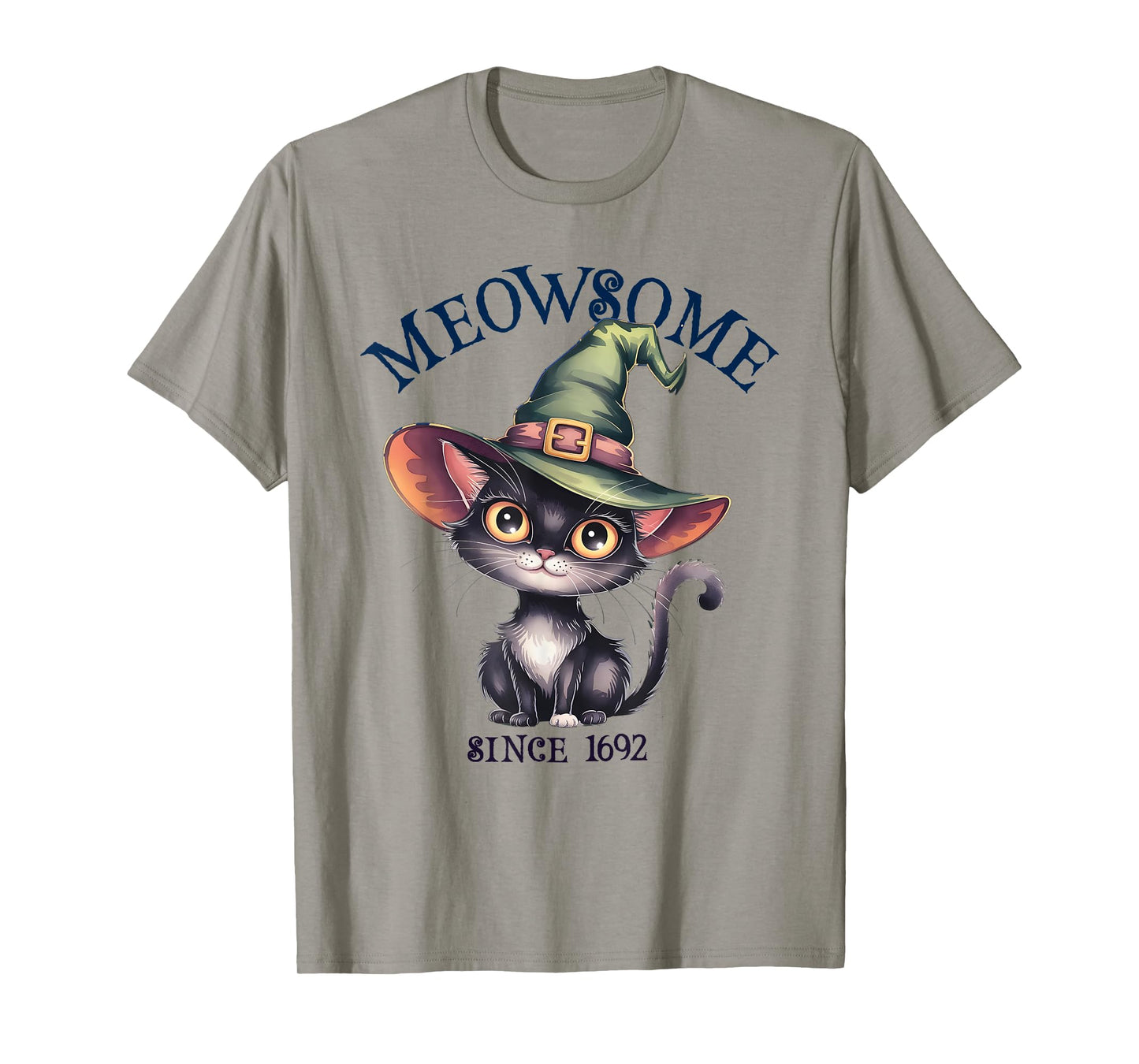 Sarcastic MEOWSOME Cat Witch Awesome Since 1692 Birthday Mom T-Shirt