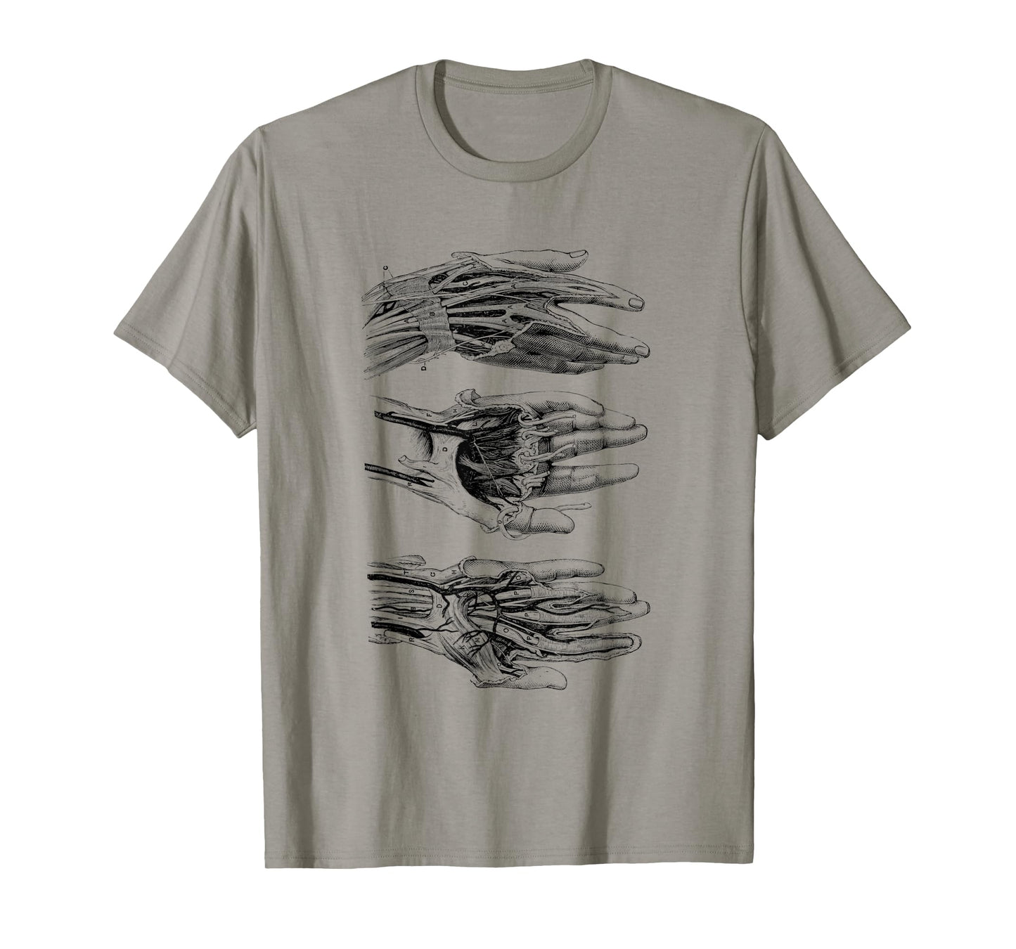 Arteries of the Human Hand Vintage Anatomy T-Shirt