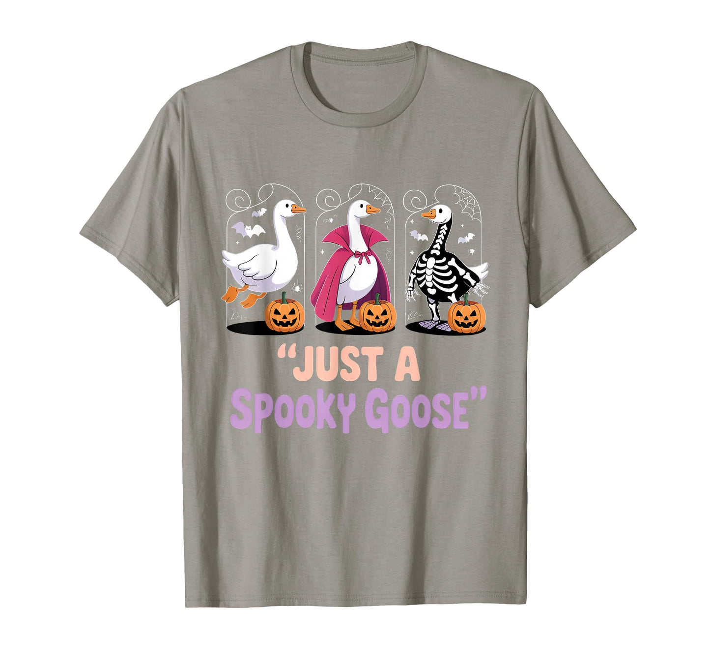 Funny Halloween Just A Spooky Goose Halloween Silly Goose T-Shirt