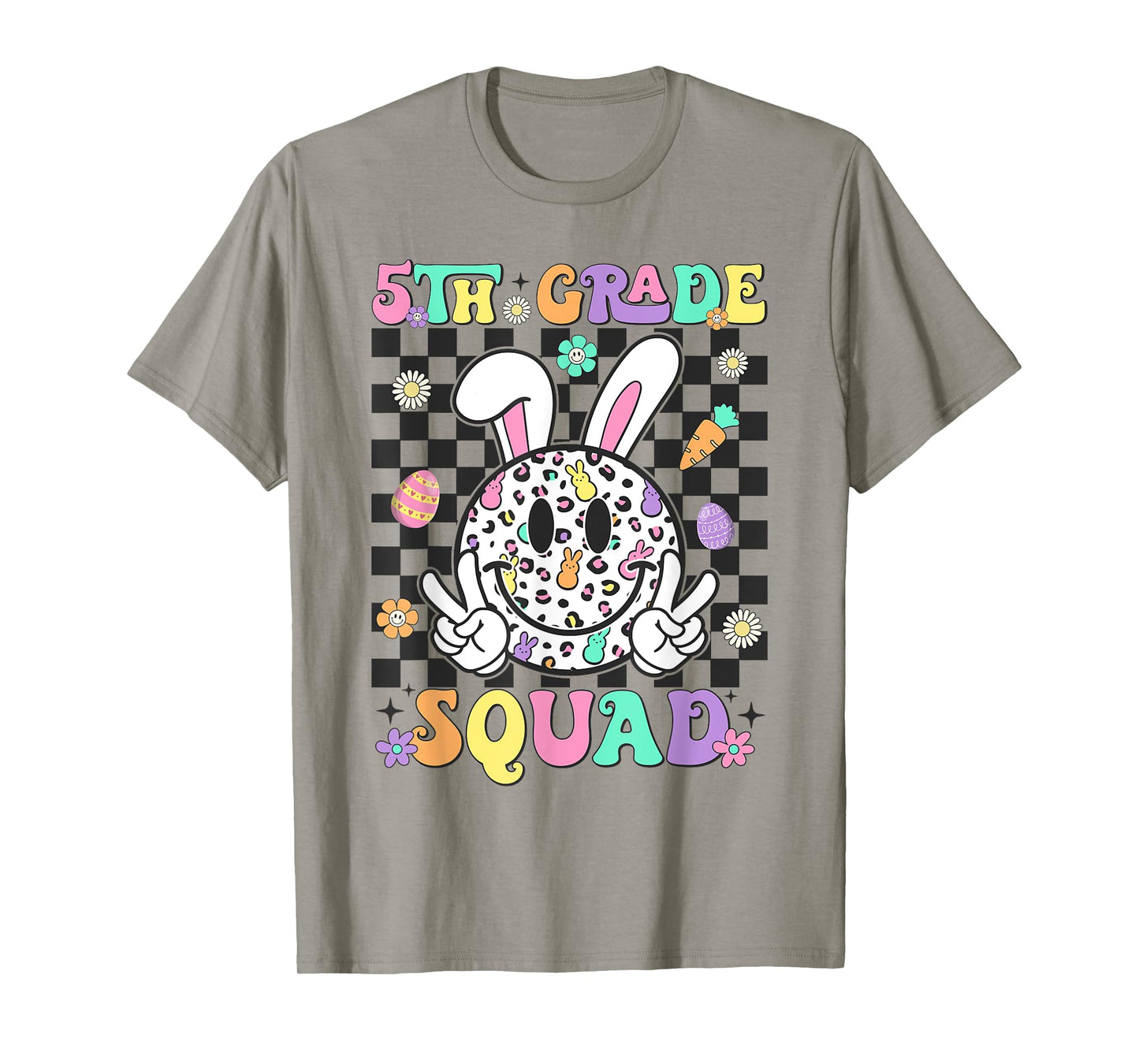 5th Grade Squad Rabbit Bunny Easter Day Teacher Student T-Shirt