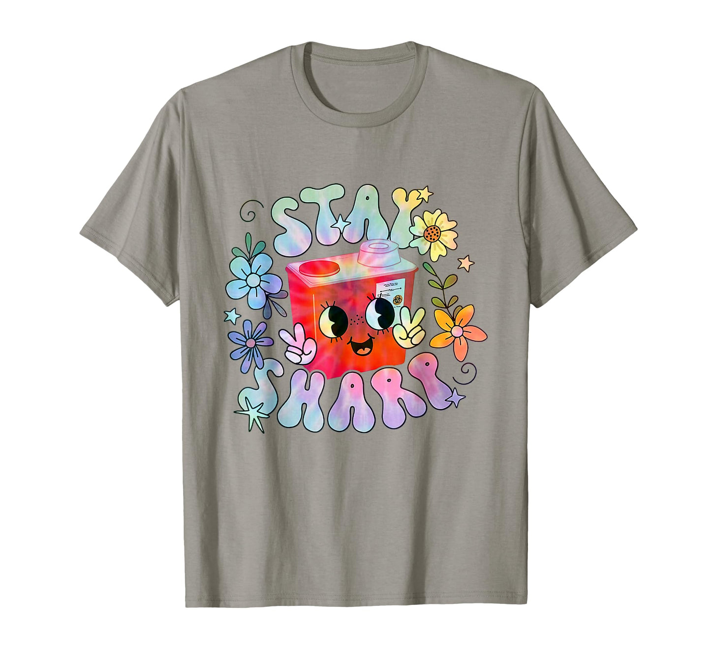 Women Stay Sharp Funny Phlebotomist Infusion Nurse Tie Dye T-Shirt