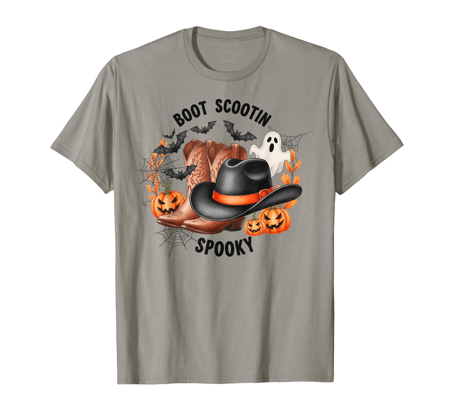 Boot Scootin' Spooky Ghost Cowboy, Cowboy Western Halloween T-Shirt