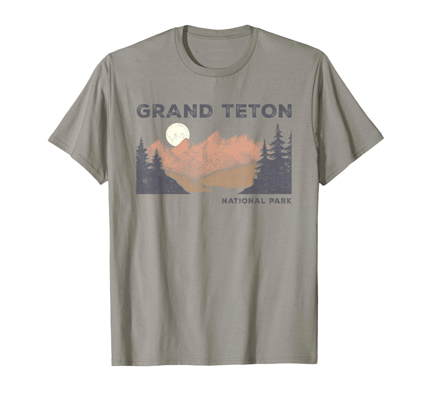 Retro Grand Teton National Park Wyoming Vintage Womens Mens T-Shirt