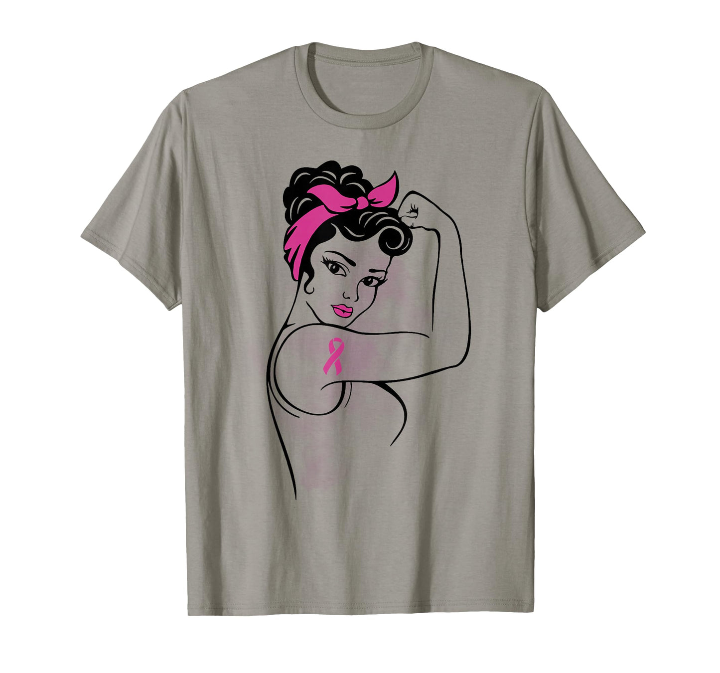 Fight Like a Hero Breast Cancer Awareness Hope Pink Ribbon T-Shirt