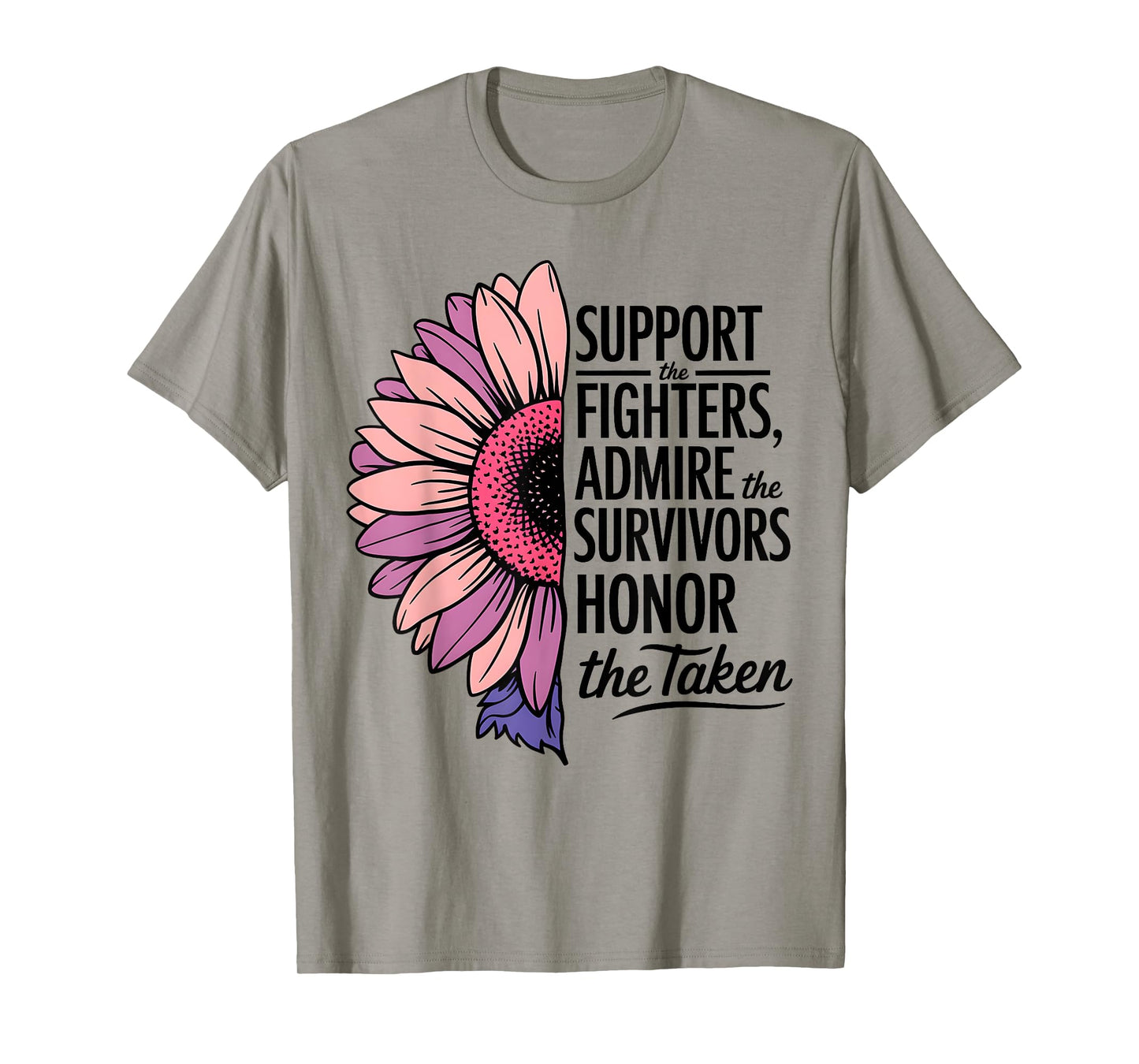 Breast Cancer Support Admire Honor Breast Cancer Awareness T-Shirt