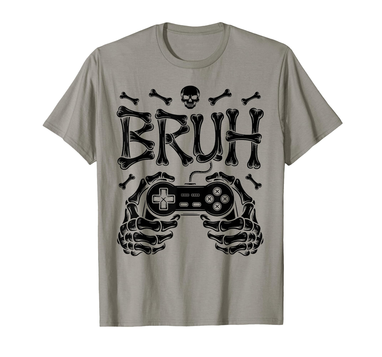 Funny Skeleton Video Game Halloween Gaming Gamer Boys Men T-Shirt