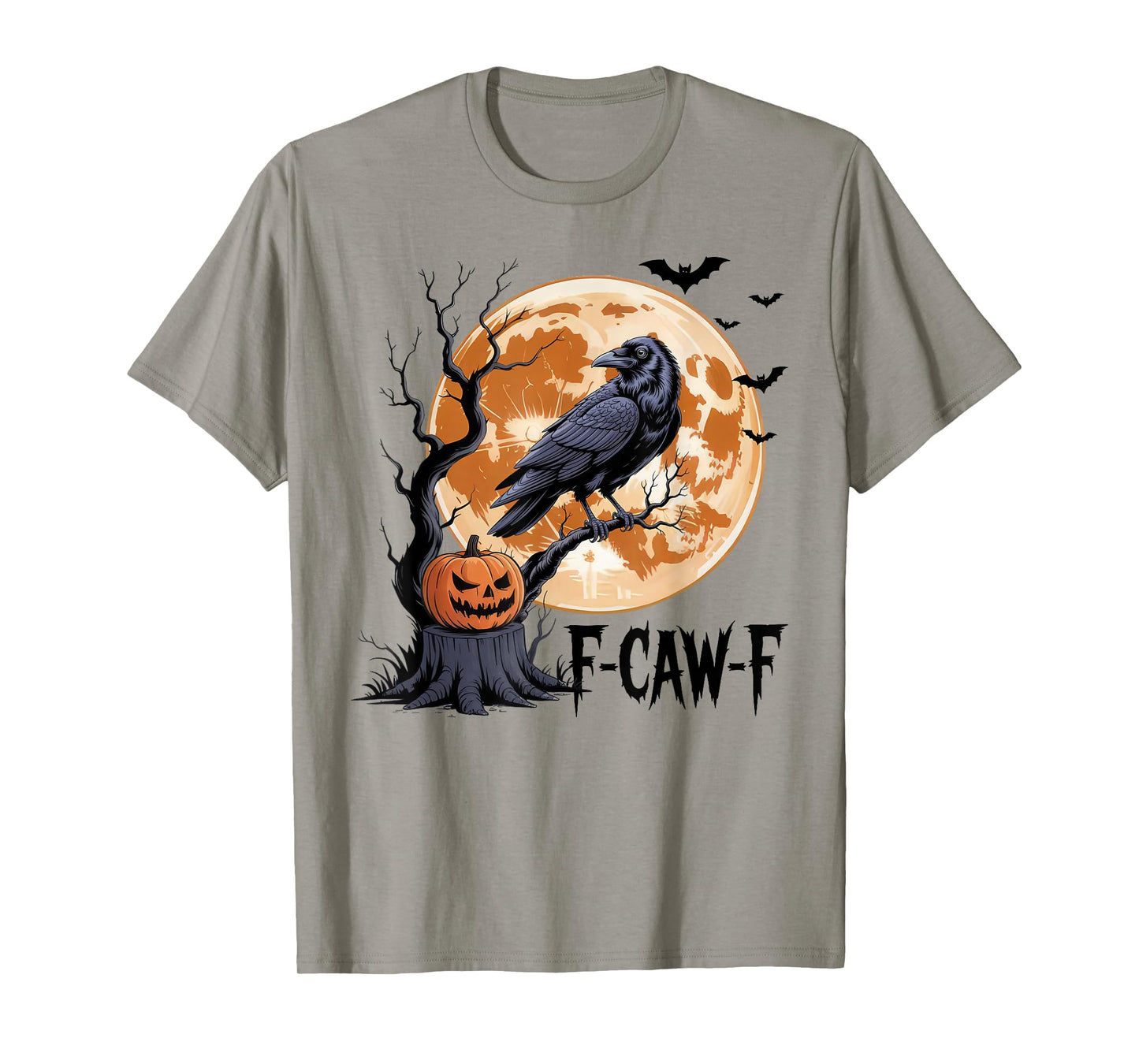 Halloween F Caw F Black Bird F-Caw-F Crow Women Men T-Shirt