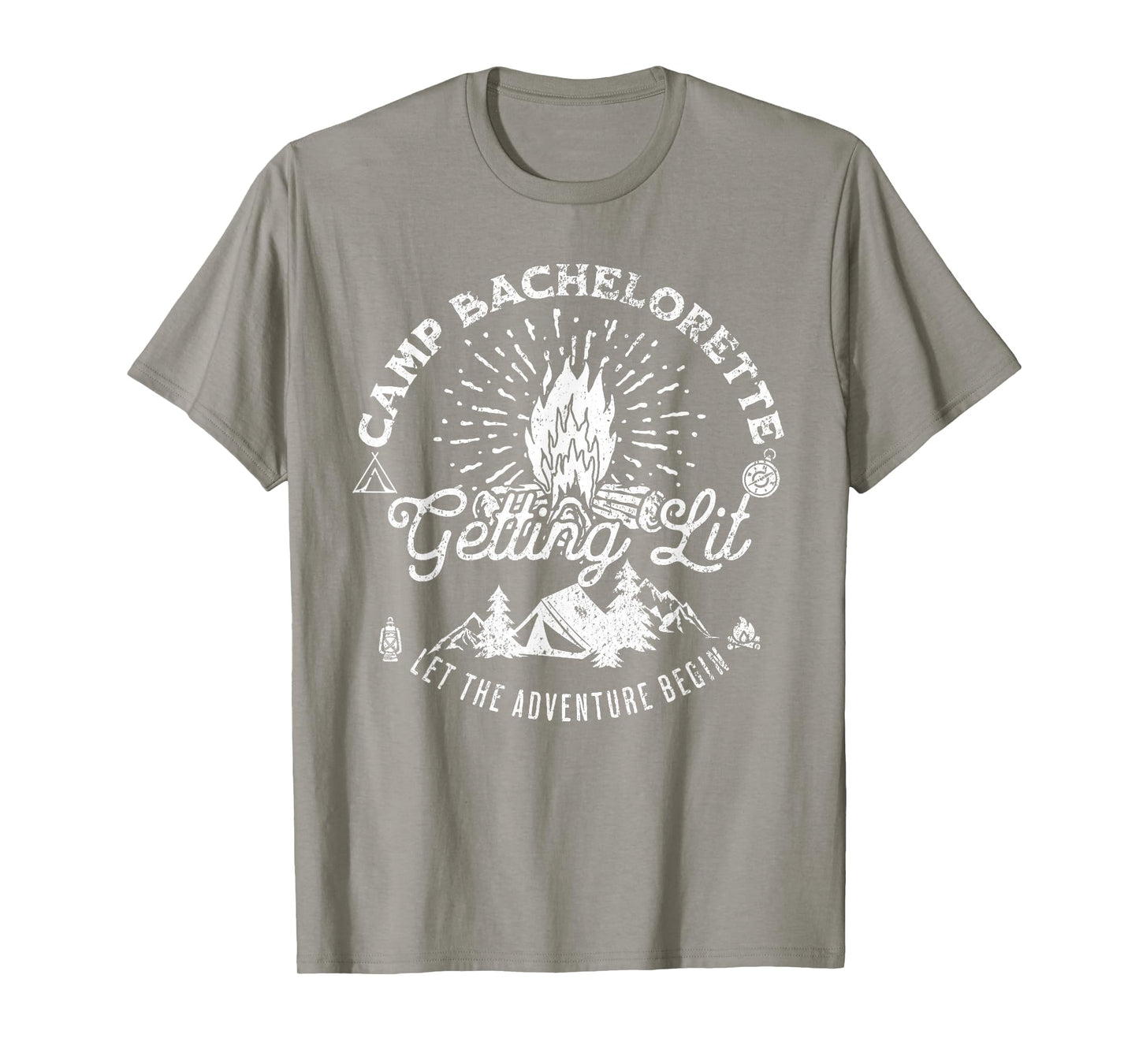Camp Bachelorette Getting Lit Bride Party Matching Gifts T-Shirt
