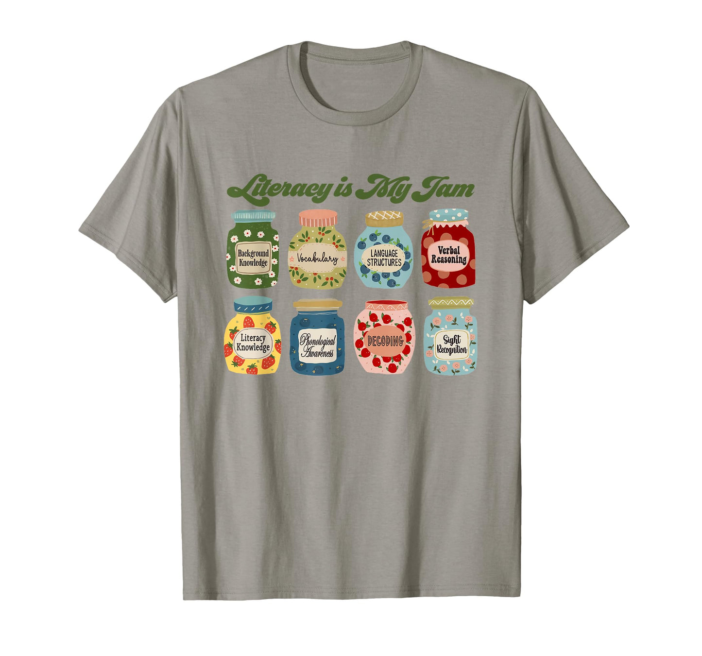 Literacy is My Jam Retro Literacy Teacher Reading Specialist T-Shirt
