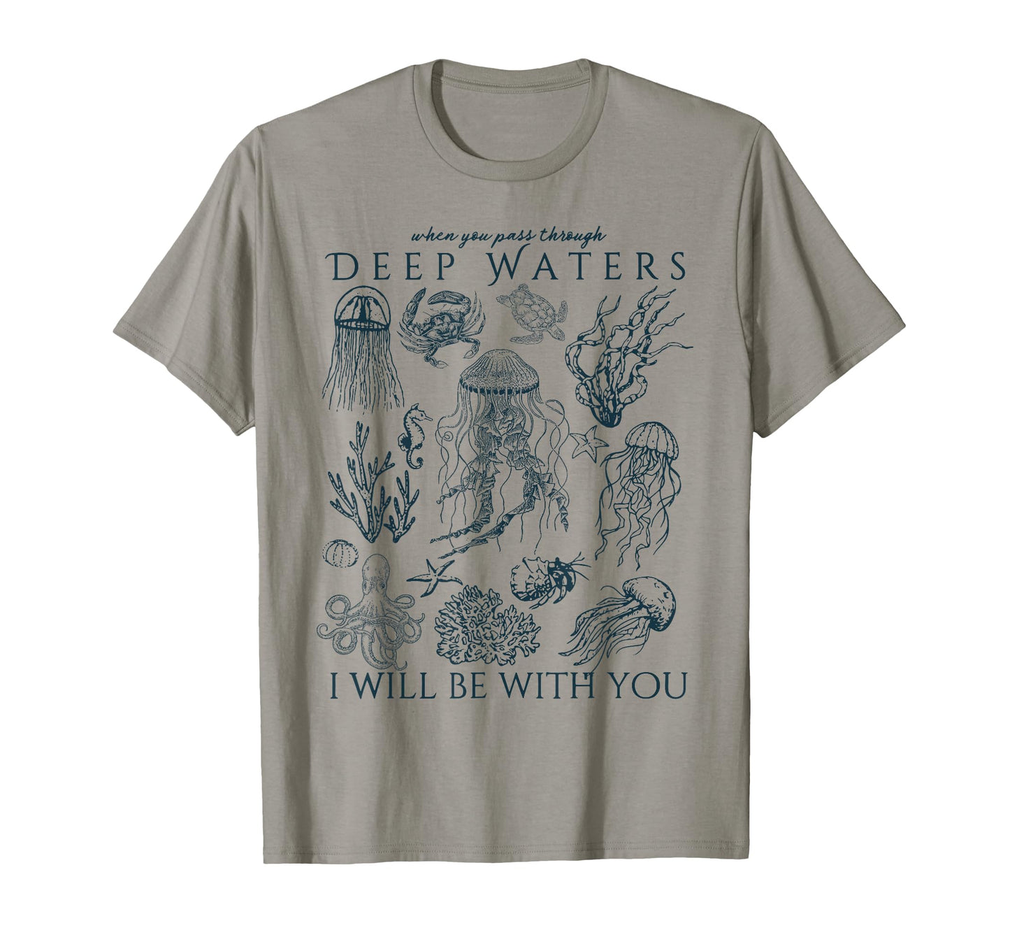 Christian Ocean Animal Coastal Sea Life Trendy Beachy T-Shirt