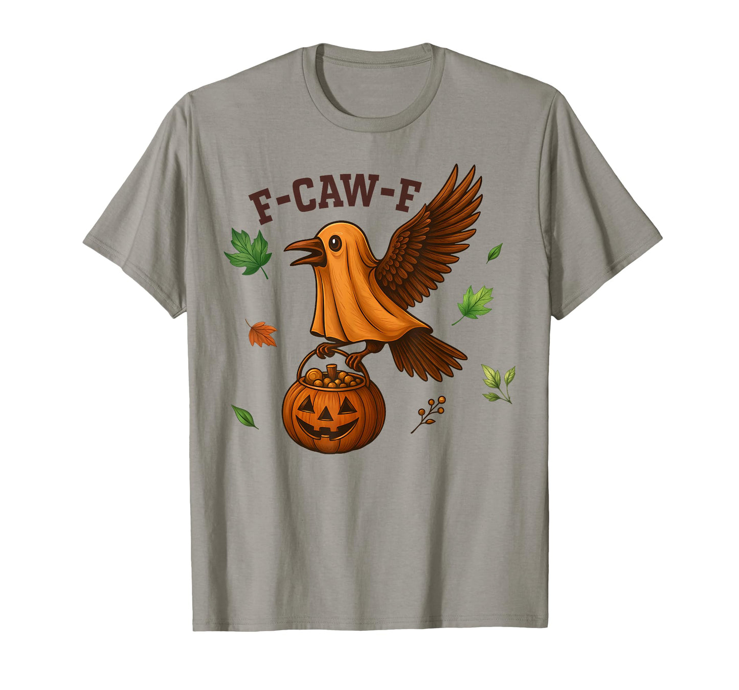 F-Caw-F Funny Raven Crow Spooky Season Halloween T-Shirt