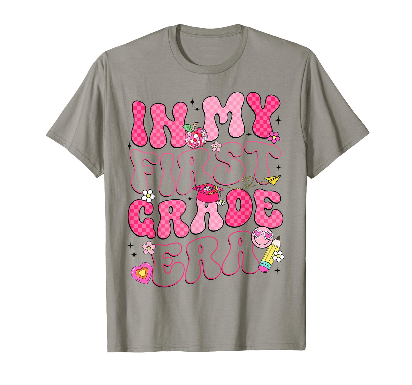 In My First Grade Era Back To School Groovy Girl Women T-Shirt