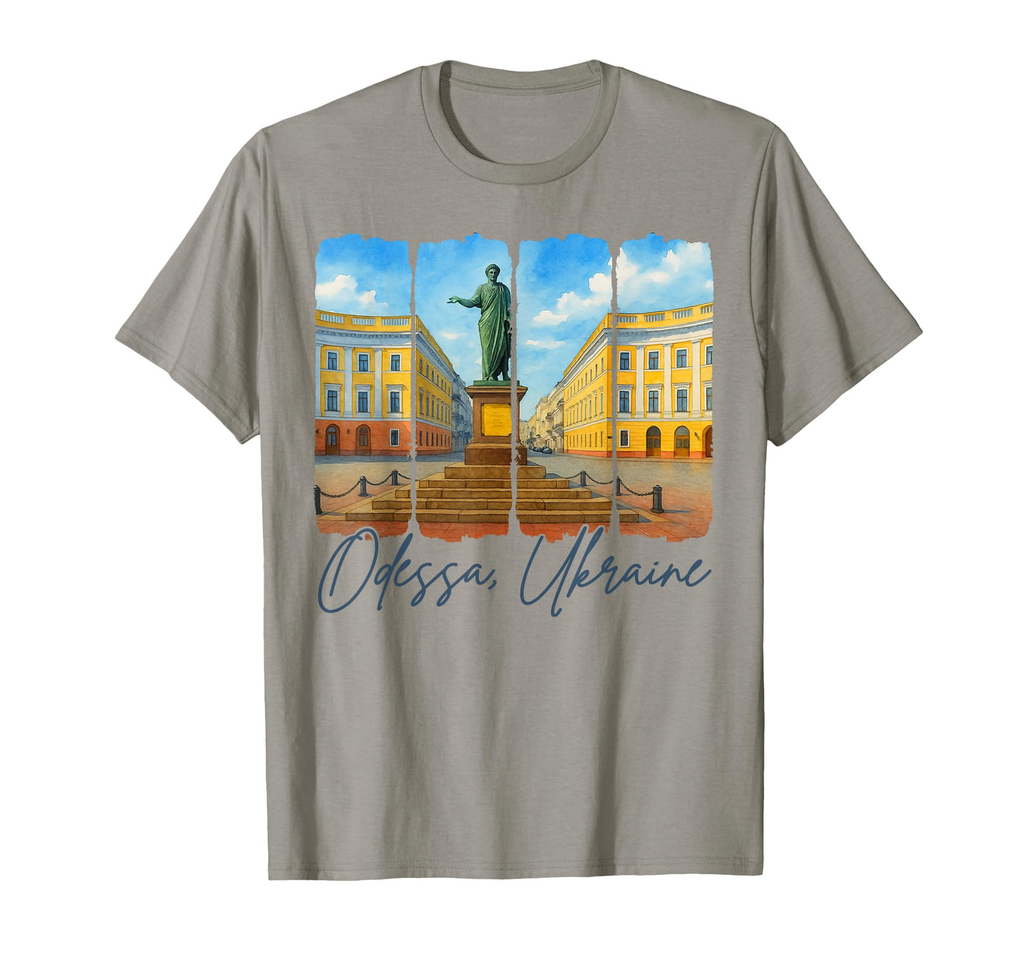 Odessa Ukraine Traveling Trip Brushstroke Odessa Souvenir T-Shirt