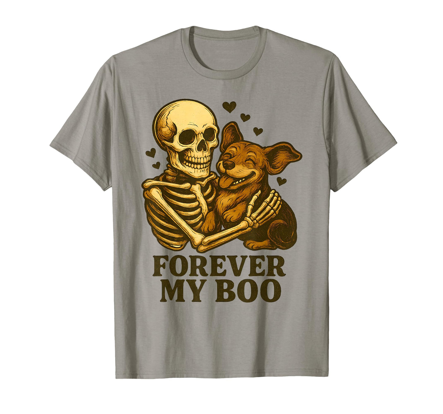 Forever My Boo Halloween Skeleton with Dachshund Lover T-Shirt