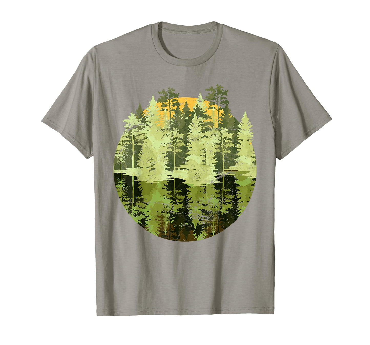 Nature Trees Reflection Outdoor Wildlife Forest T-Shirt