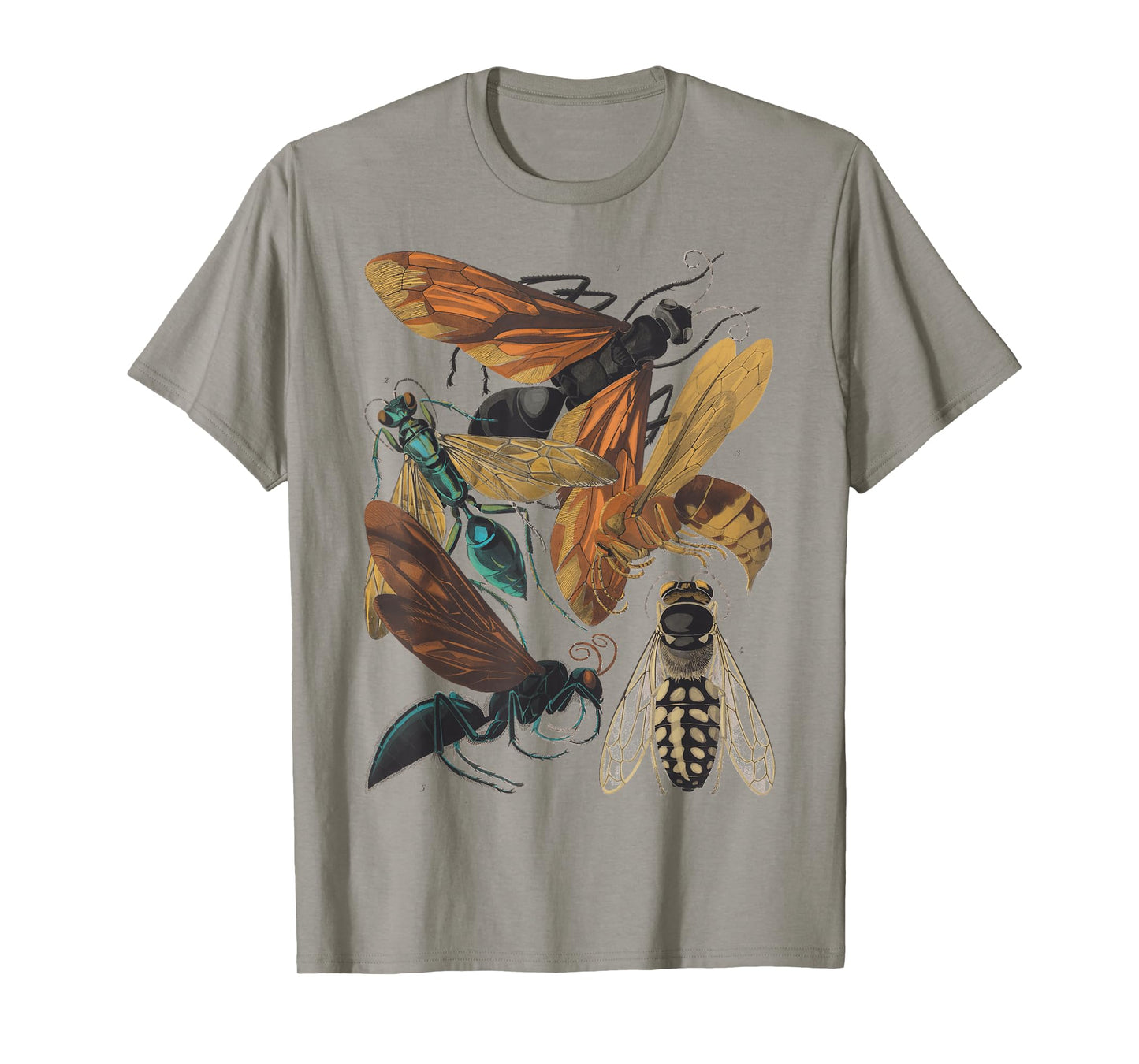 insects Collection Species Bugs Vintage Entomology T-Shirt