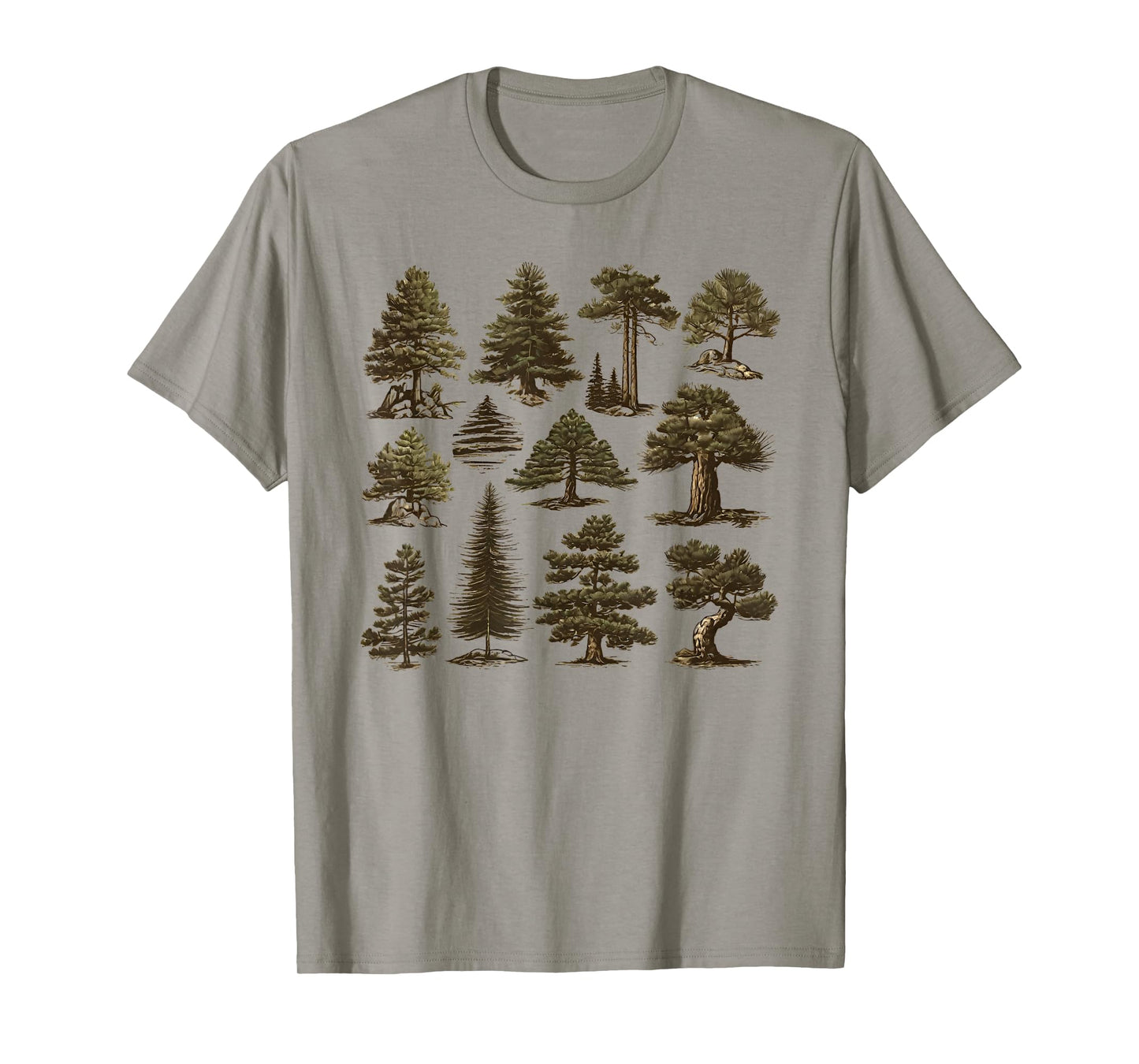 Retro Pine Tree Vintage collage T-Shirt