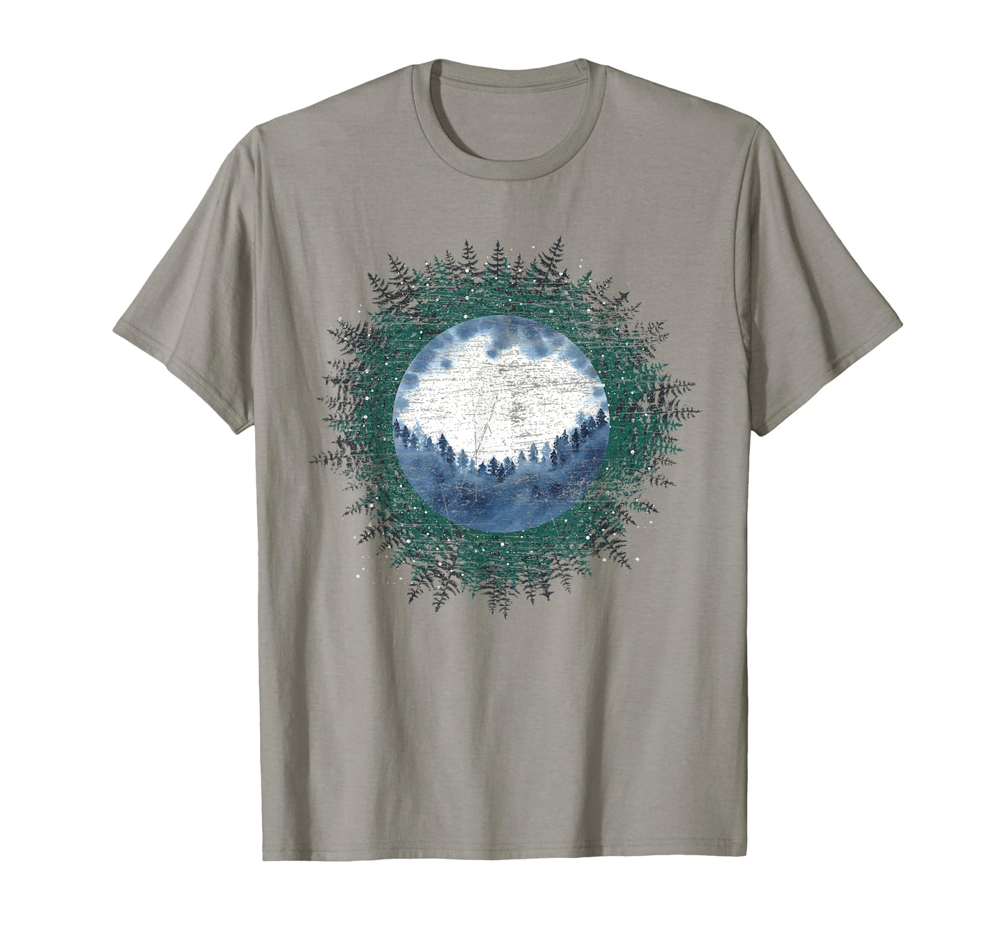 Moonlight Outdoor Wild Trees Wildlife Forest Moon Nature T-Shirt