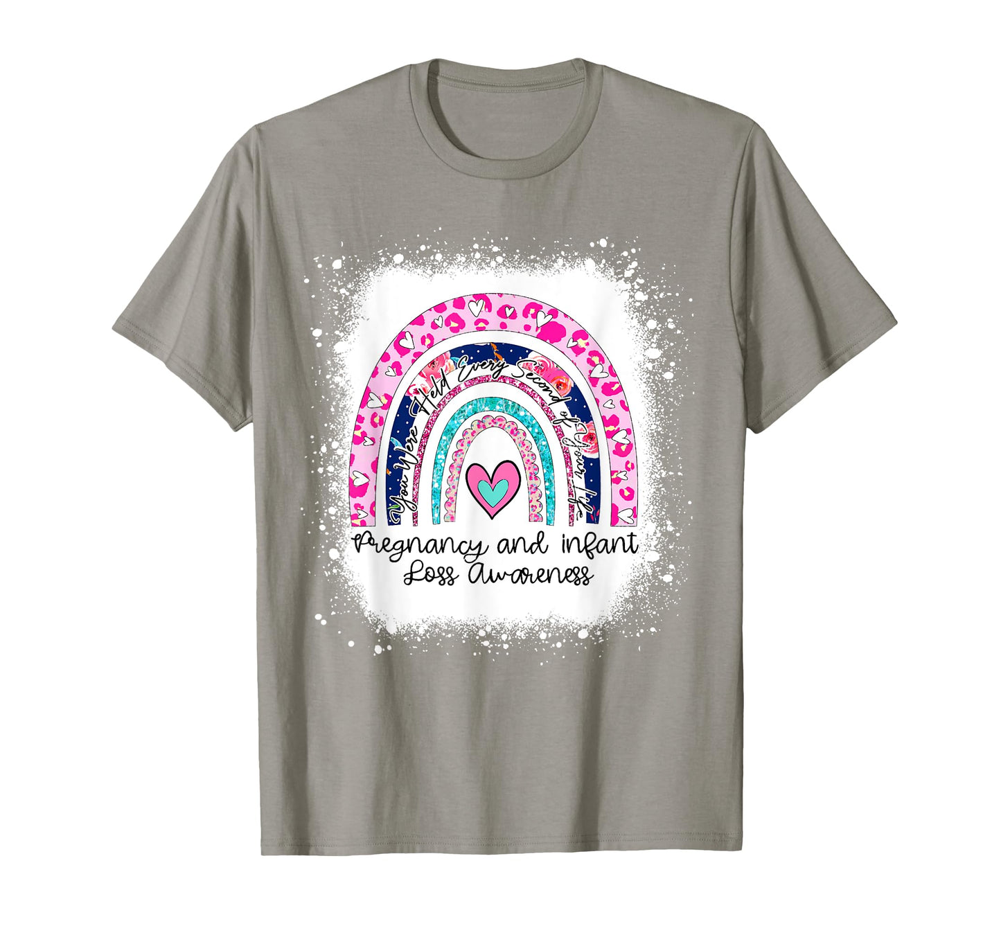 In October We Wear Pink Blue Pregnancy Infant Loss Ribbon T-Shirt