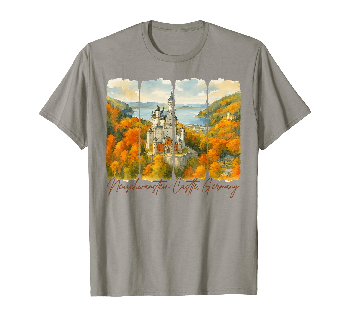 Neuschwanstein Castle Germany Travel Nature Lover Exploring T-Shirt