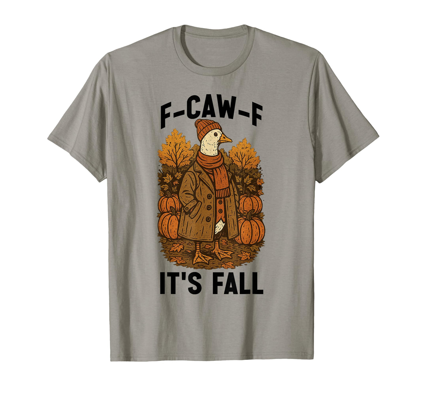 F-CAW-F Its Fall Chick with Attitude Fall Duster Coat Autumn T-Shirt