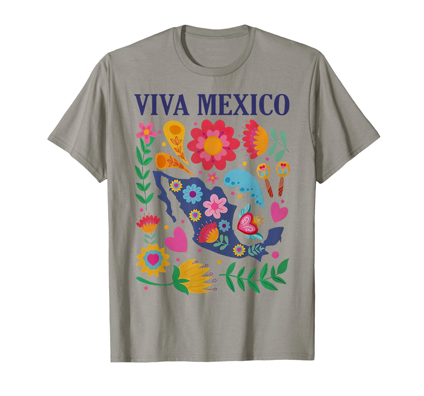 Viva Mexico Mexican Independence Day Girls Kids T-Shirt