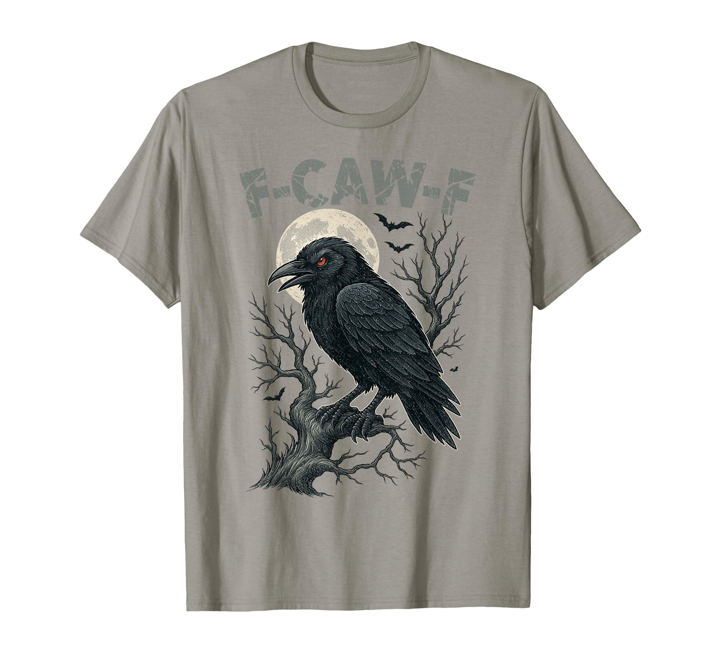 Funny F-CAW-F Crow Raven Women Bow Headband Halloween T-Shirt
