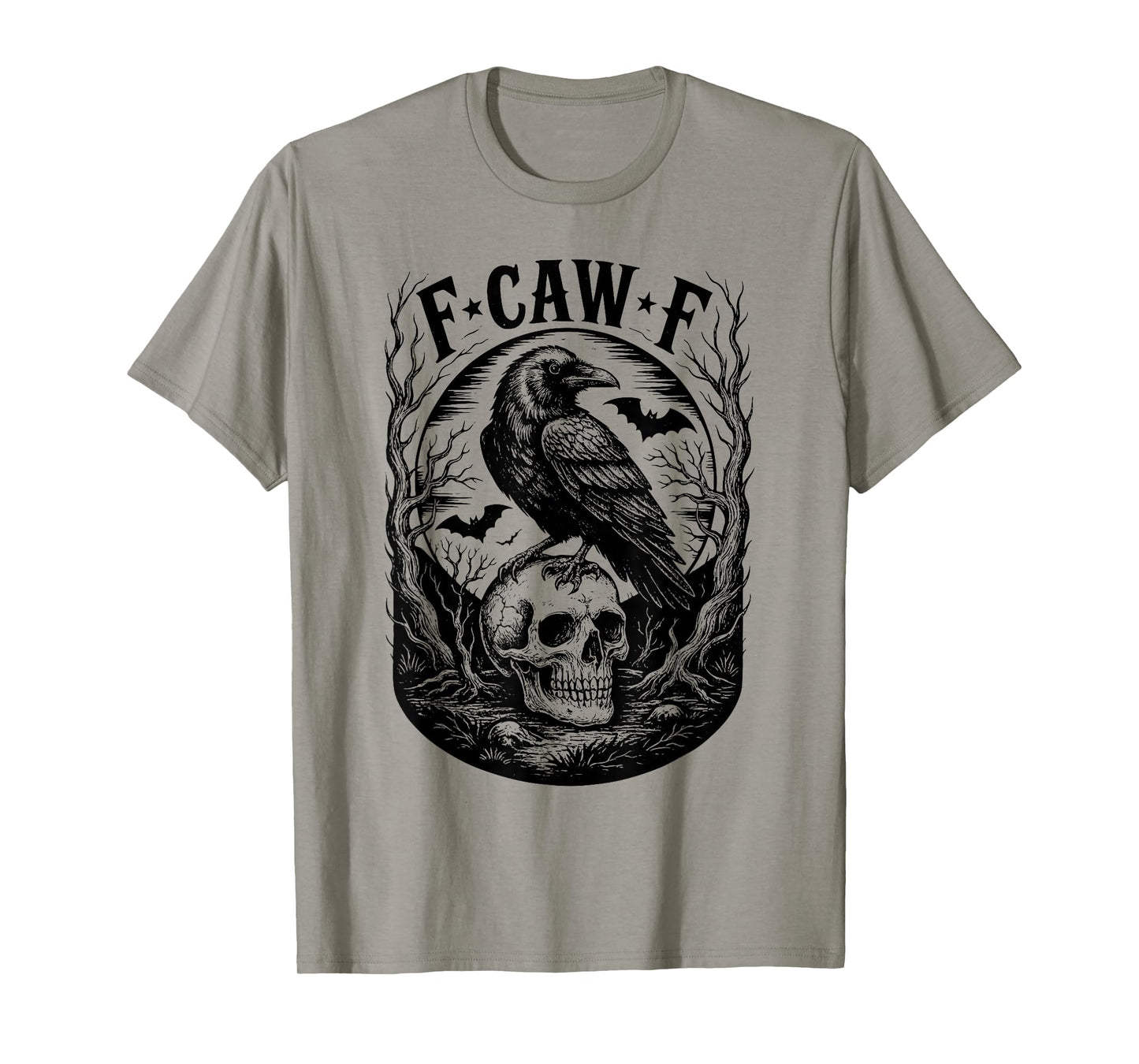 F-Caw-F Black Crow Funny Raven Meme Retro Humor FCAWF T-Shirt