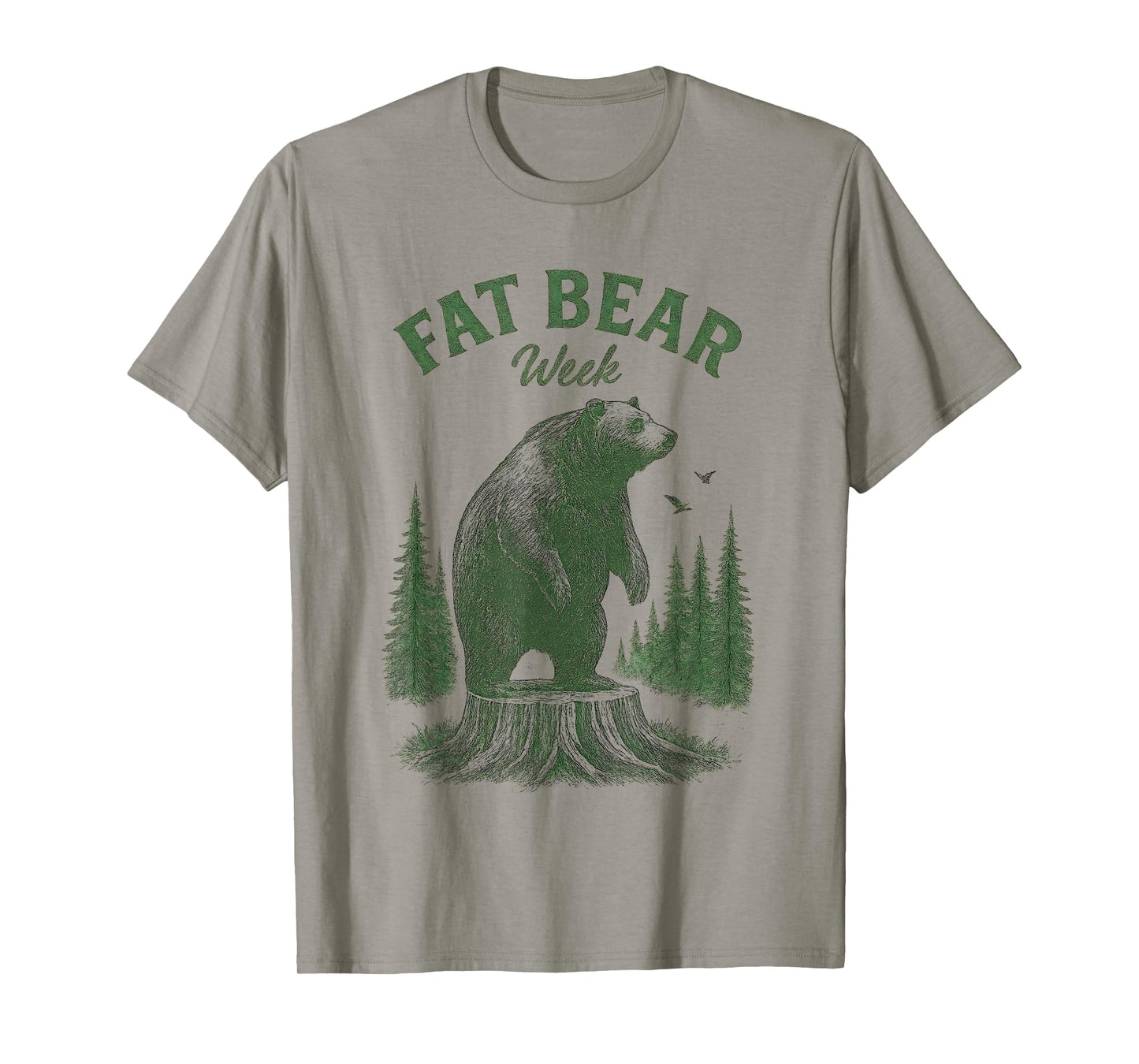 Fat Bear Week Vintage Retro Grizzly Bear T-Shirt