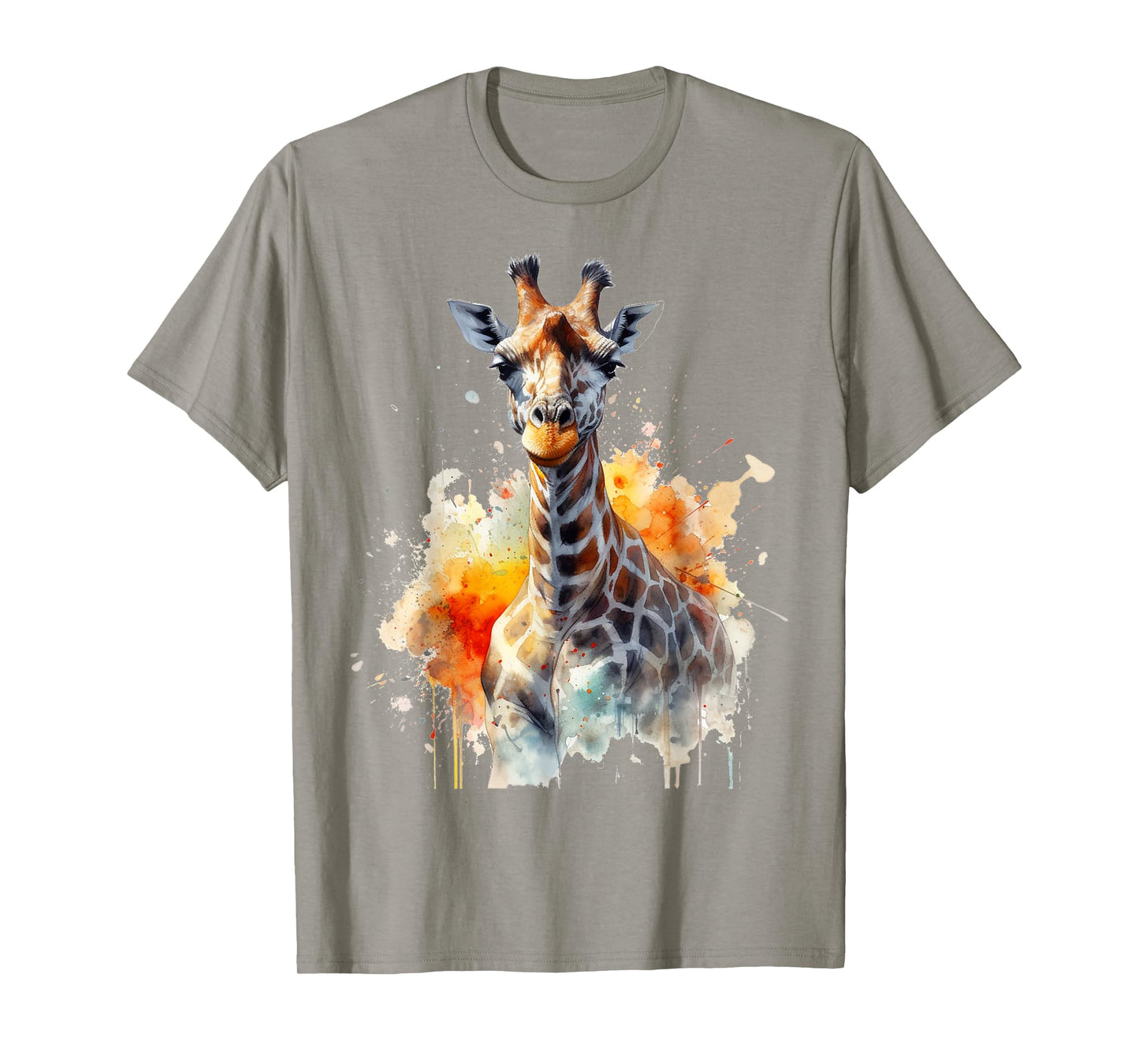 Giraffe Art Animal Artwork Zoo Giraffe T-Shirt