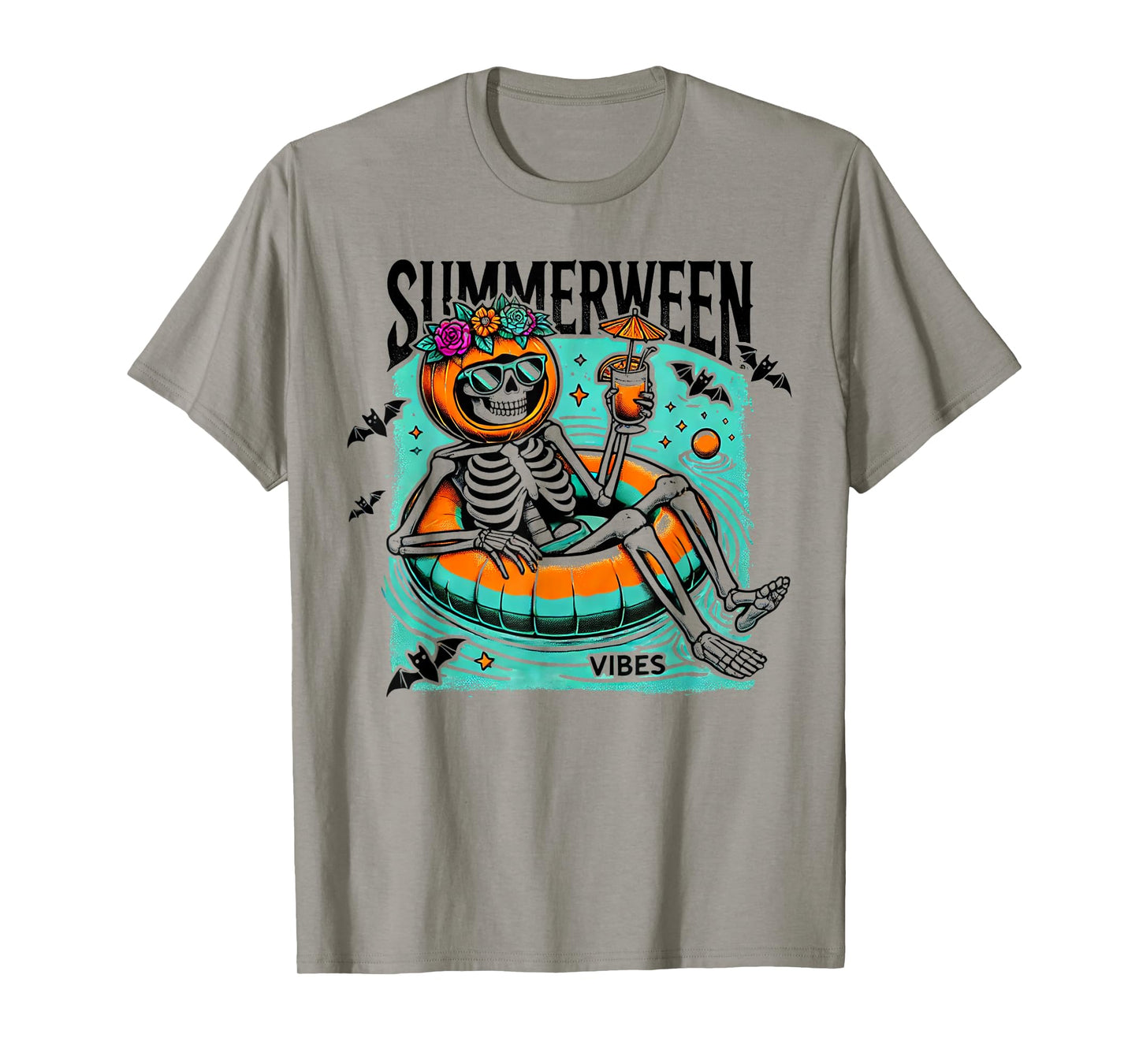 Summerween Vibes - Halloween Summer Fun T-Shirt