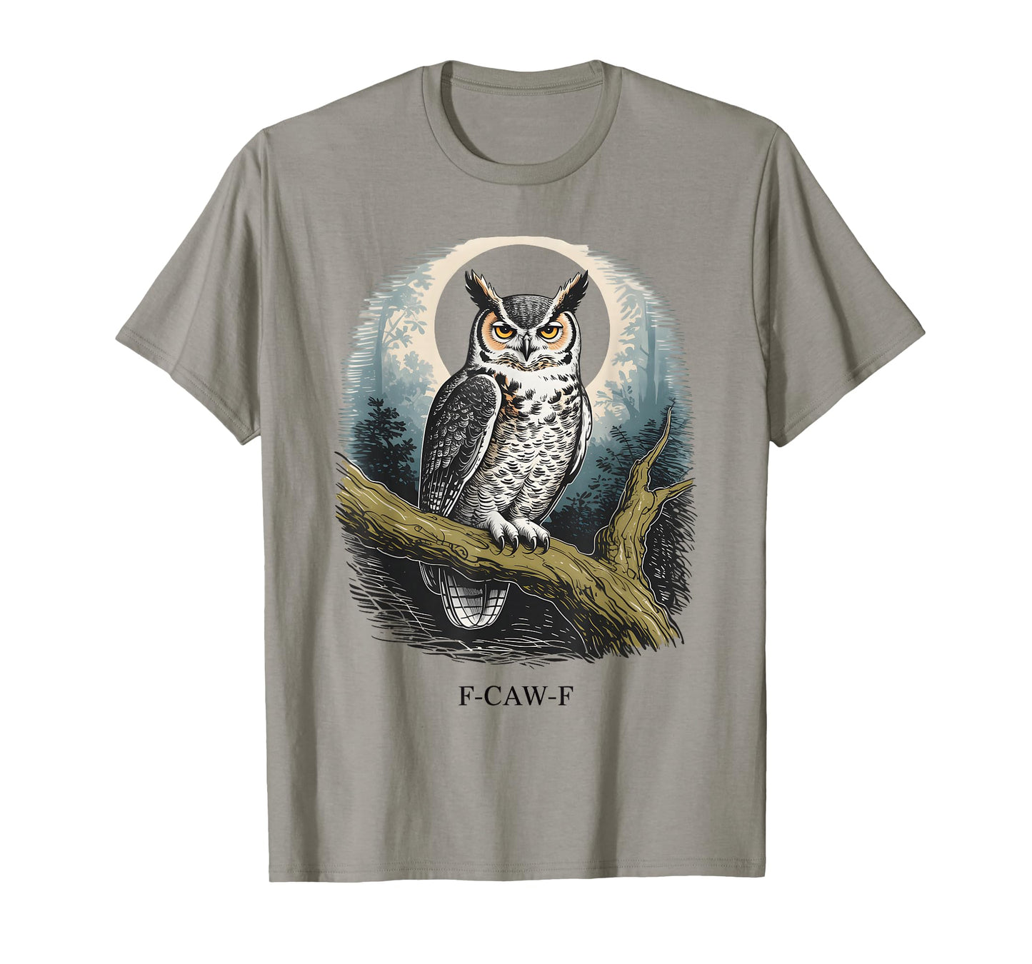 Witty Owl F-Caw-F Sarcastic Bird T-Shirt