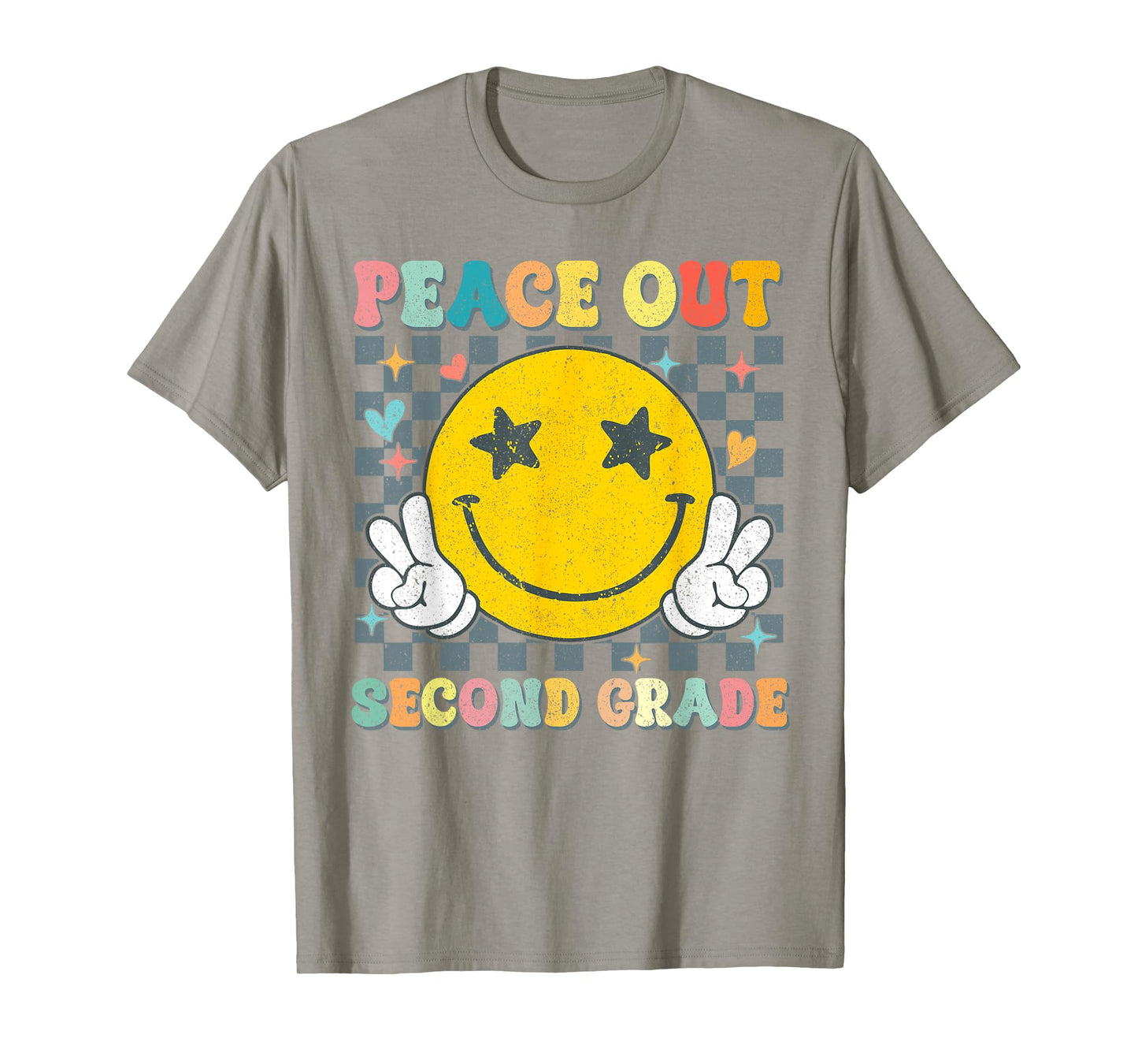Peace Out 2nd Grade Graduation Last Day School Second Grade T-Shirt