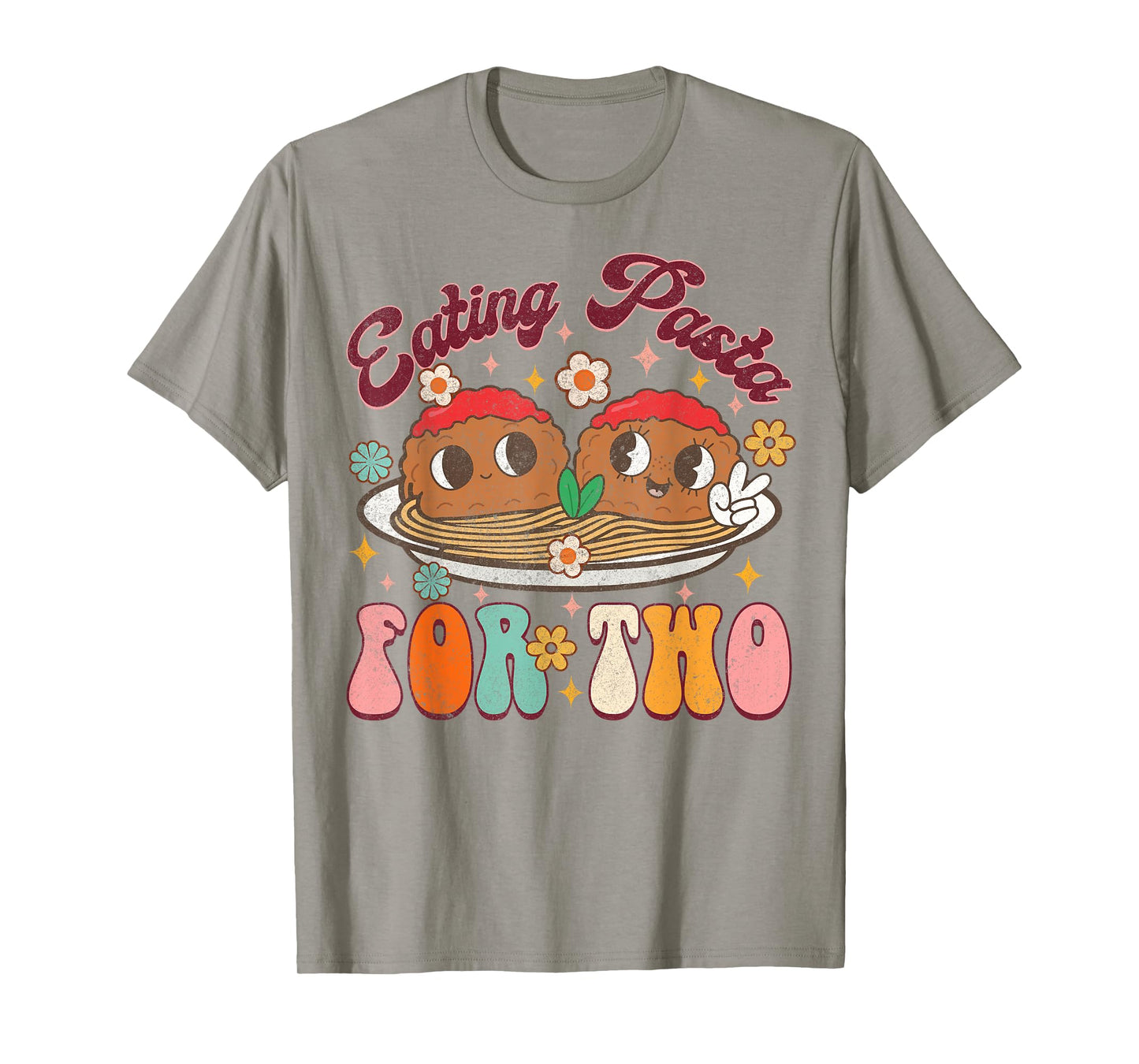 Eating Pasta For Two Pregnancy Announcement Baby Shower T-Shirt