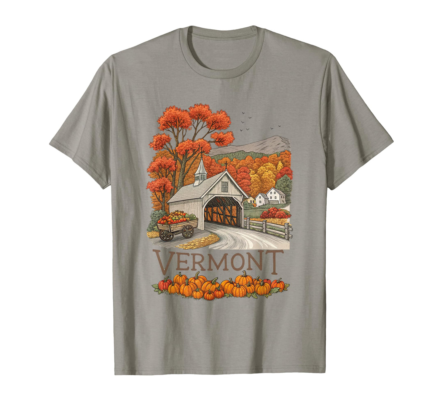 Vermont Fall Scenery Autumn Harvest Souvenir T-Shirt