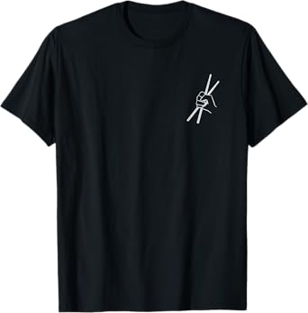 Drumsticks Logo Drummer Percussionist Drumming T-Shirt