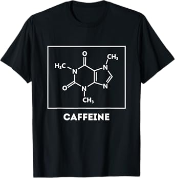 Caffeine Molecule Chemical Formula For Coffee lover Funny T-Shirt