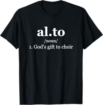 Alto Alt Gottes Singen Singer Singer Choir T-Shirt