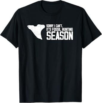 Fossil Tooth Hunter Design for Fossil Tooth Collector T-Shirt