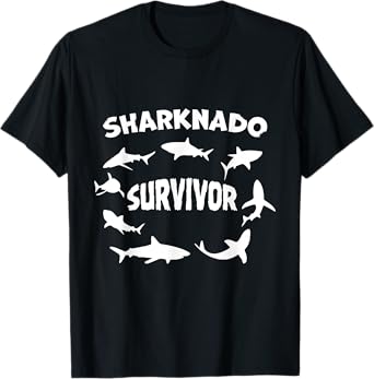 Sharknado Survivor Killer Shark Movies for Movie Lovers T-Shirt