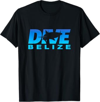 Dive Belize with Shark, Scuba Diving at Belize T-Shirt