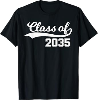 Class of 2035 Grow With Me First Day of School T-Shirt