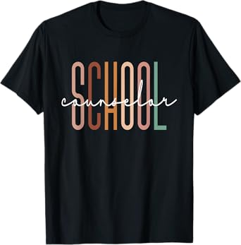 School Counselor Teacher Counseling Office School Guidance Men Women T-Shirt