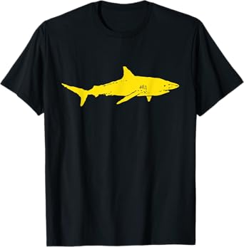Shark | Black & Yellow Shark | Shark Gift | Yellow Shark T-Shirt