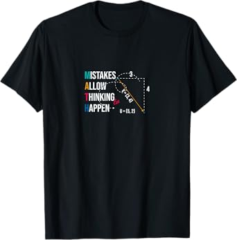 Mistakes allow Thinking funny Science Teacher puns Men Women Kids T-Shirt