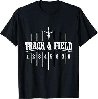 Funny Track and Field Design Runner Numbers T-Shirt